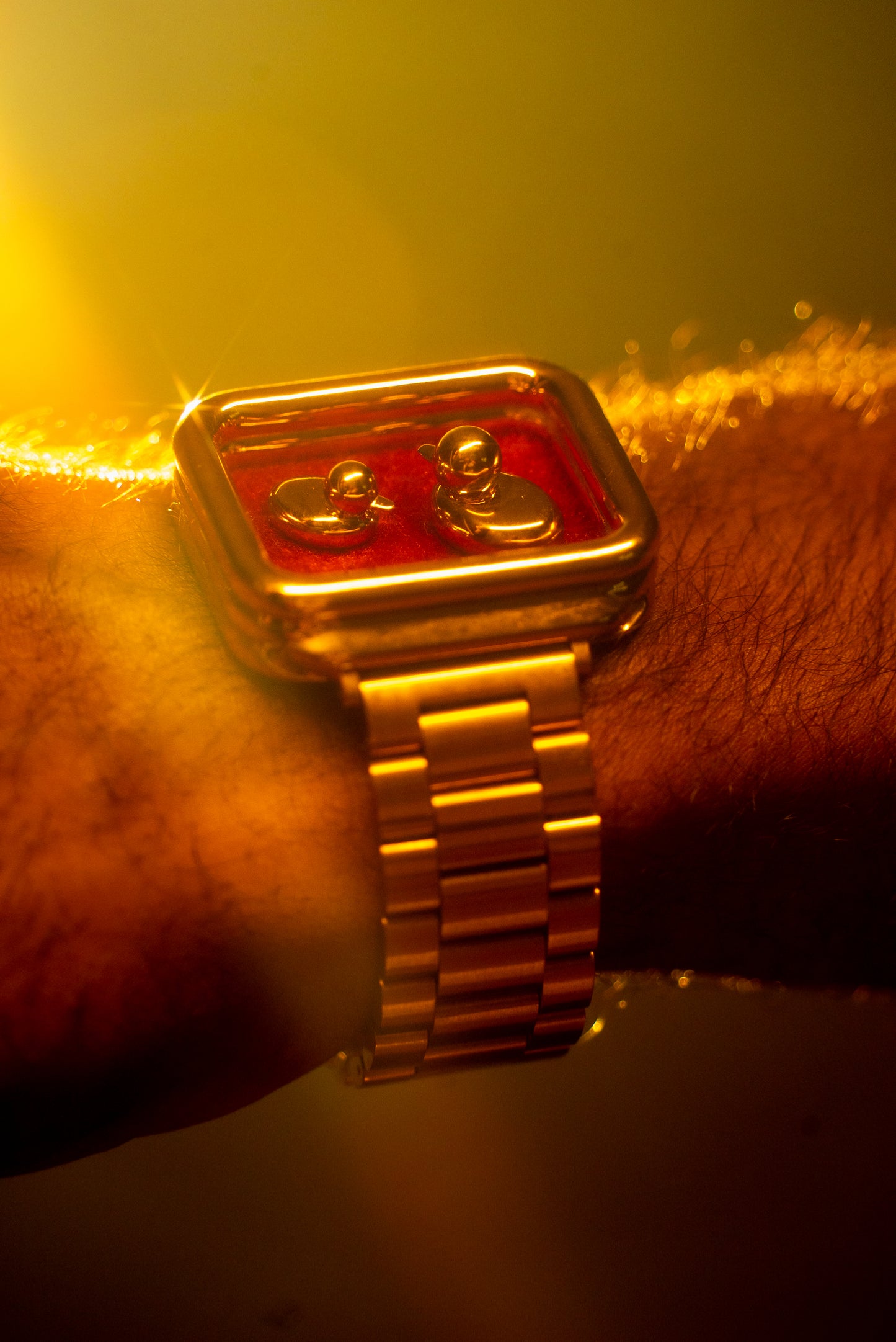 Luxury Jewelry Watch - Gold Velour